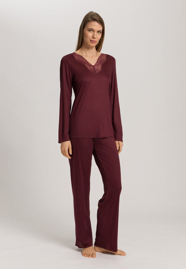 Lilith Tencel™ Lace Trim Pajama Set | Vivid Brown 74781-2421